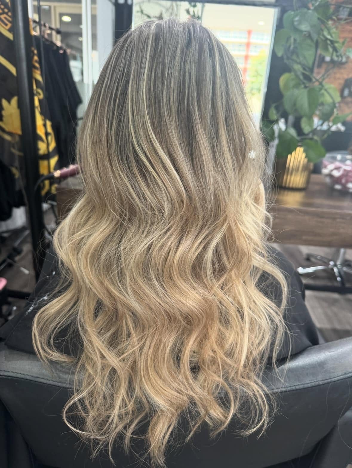 Blonde balayage result at Hair Pacific